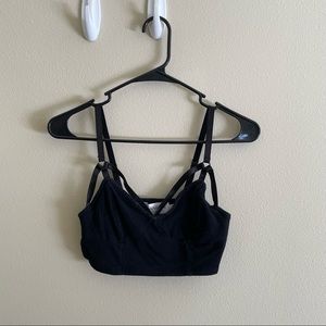 Gypsy Warrior Black Caged Bralette Crop Top Size M